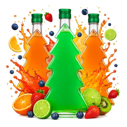 Butelka choinka 250 ml,-butelka szklana choinka (1).jpg