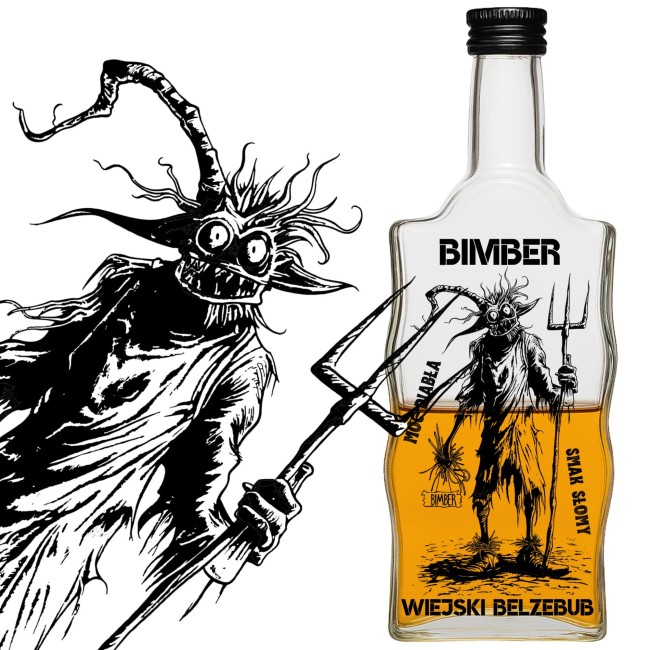 Butelka szklana WIEJSKI BELZEBUB (4).jpg