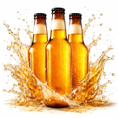 Butelka brązowa 250 ml z czarnym kapslem - jedna sztuka