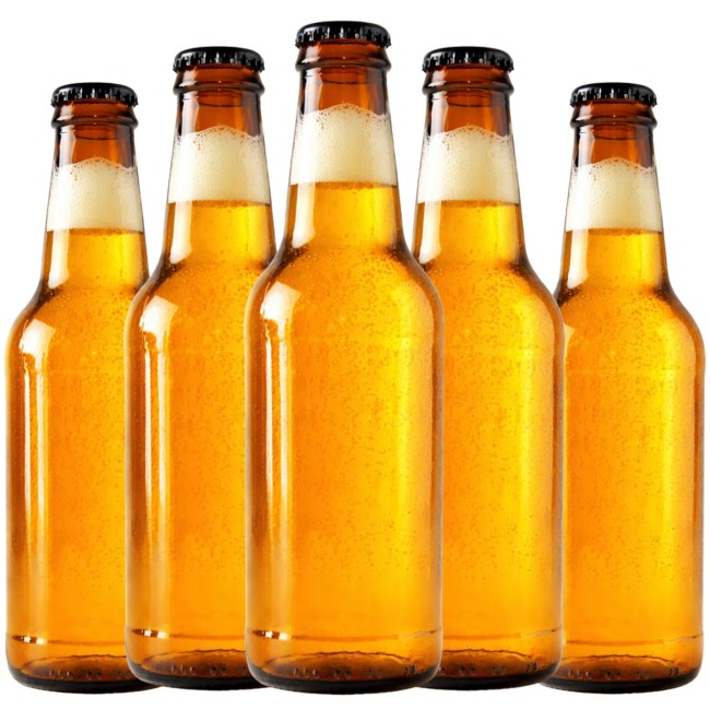 Ciemne szkło butelki 250 ml - zbliżenie