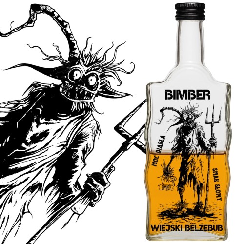 Butelka szklana WIEJSKI BELZEBUB (2).jpg