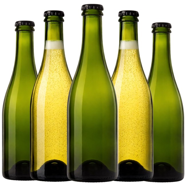 Zestaw 50 butelek Asti 375 ml z kapslami