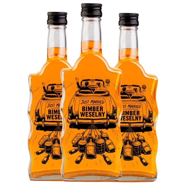 Butelki 500 ml na wesele z zakrętką