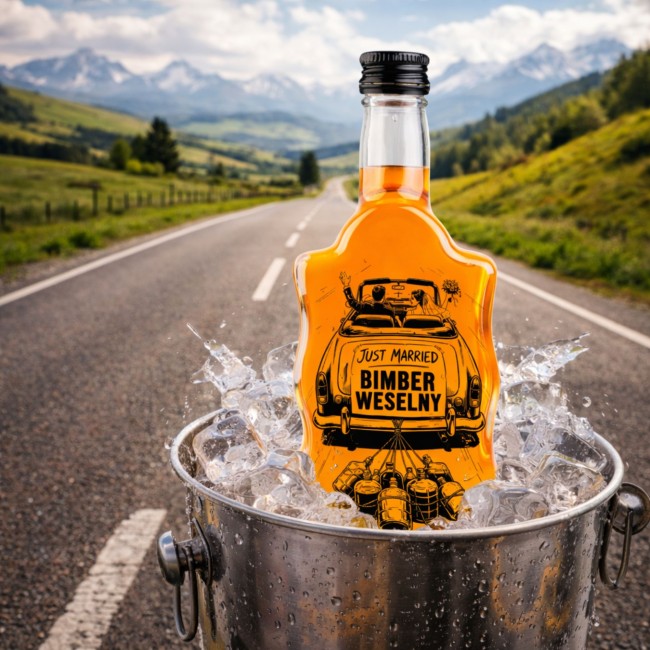 Szklana butelka z zakrętką 500 ml