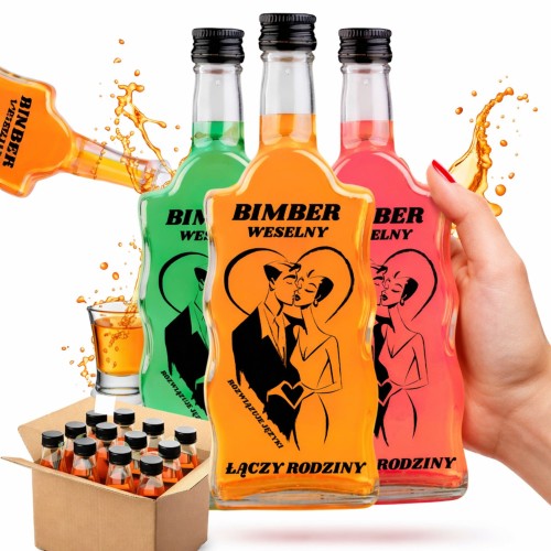 Butelka FALA 500 ml Bimber Łączy Rodziny - opakowanie 20 sztuk
