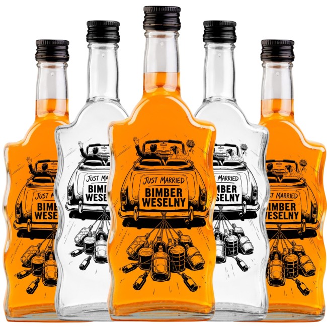 Weselna butelka z zakrętką