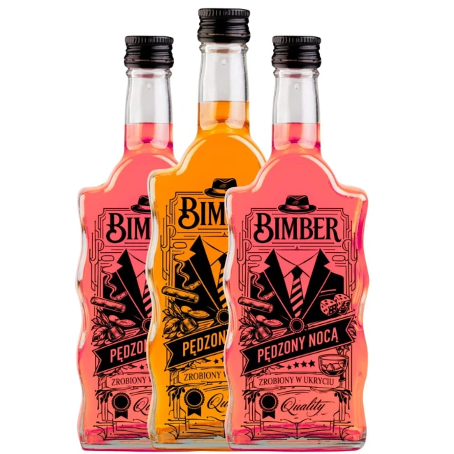 Butelka monopolowa z zakrętką na bimber