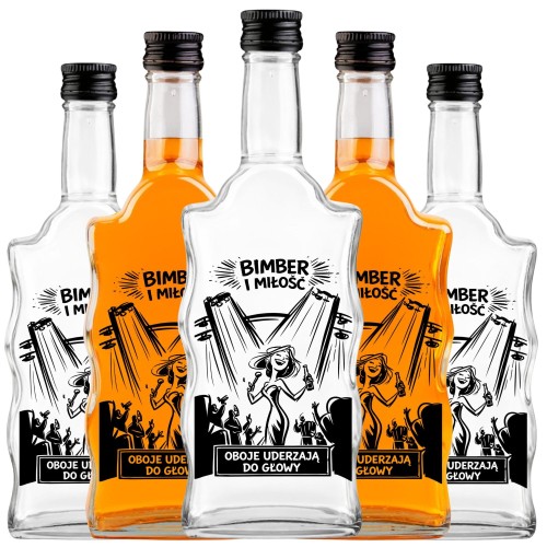 Szkło na nalewki 500 ml z nadrukiem bimber