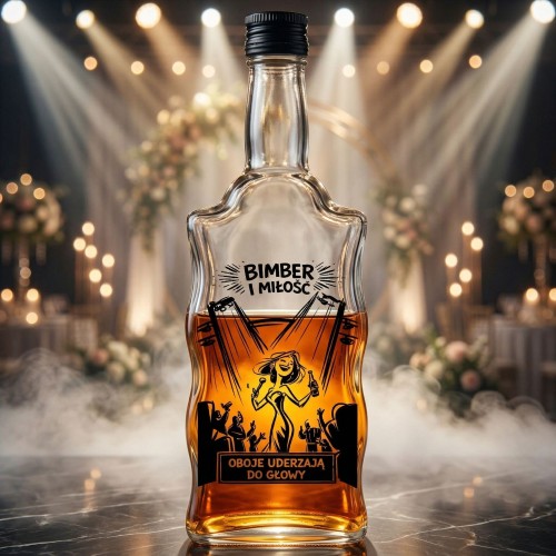 Butelka na nalewki 500 ml w domowej kuchni
