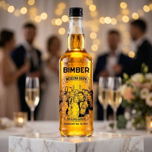 Duże butelki 500 ml gotowe na wesele