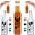 Butelka 0,5 l na wódkę z ozdobną etykietą