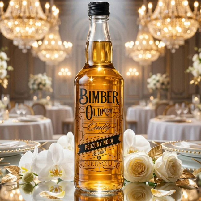 Butelki 500 ml z domowym trunkiem i nadrukiem