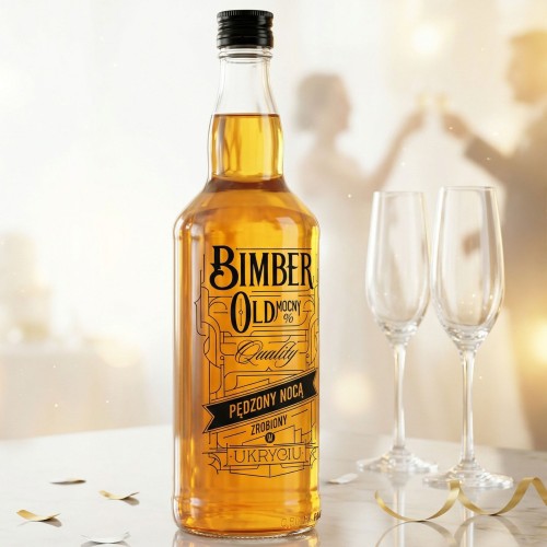 Butelka 500 ml na bimber pędzony w domu