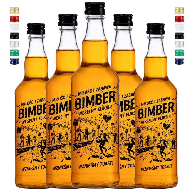 60x ozdobne butelki szklane 500 ml hurt