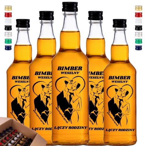 20x butelki monopolowe na wesele 500 ml