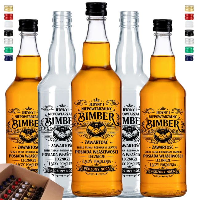 20x butelki monopolowe 500 ml na swojski bimber