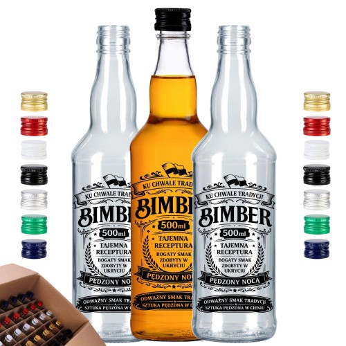 40x butelki monopolowe 500 ml hurt szkło