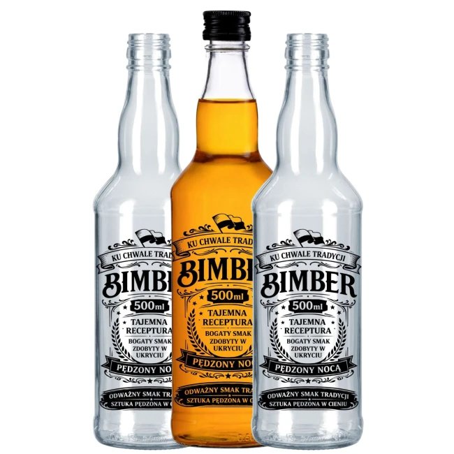Butelka 500 ml Szkło Swojski z zakrętką