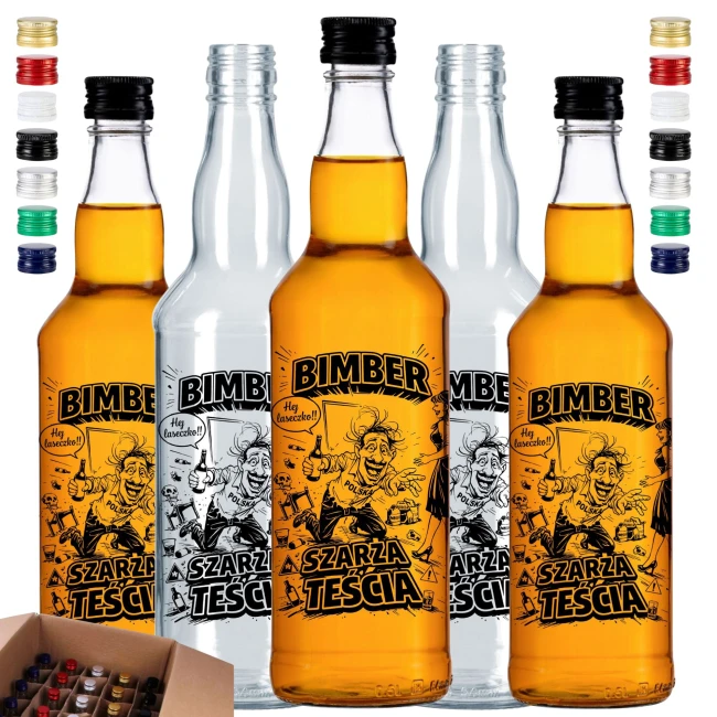 40x butelki monopolowe 500 ml na bimber