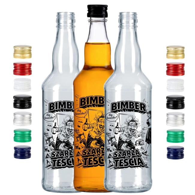 Butelki 500 ml na domowe nalewki w komplecie