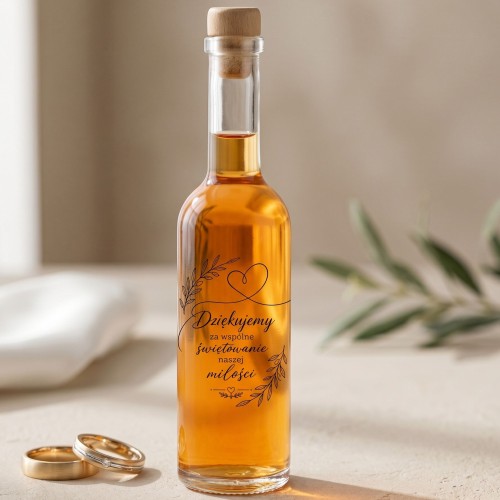 Szklana butelka 100 ml z zakrętką na nalewkę