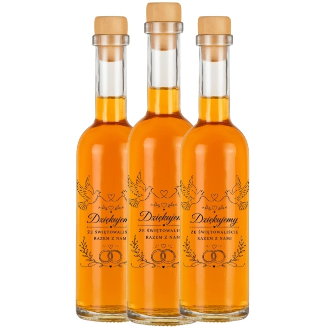 Buteleczka 100 ml na nalewkę dla nowożeńców