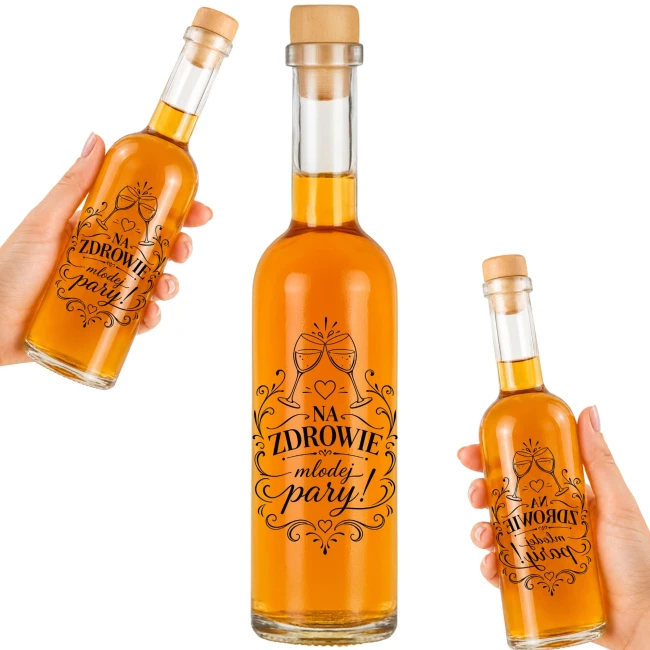 Buteleczka piersiówka 100 ml z nadrukiem TOAST