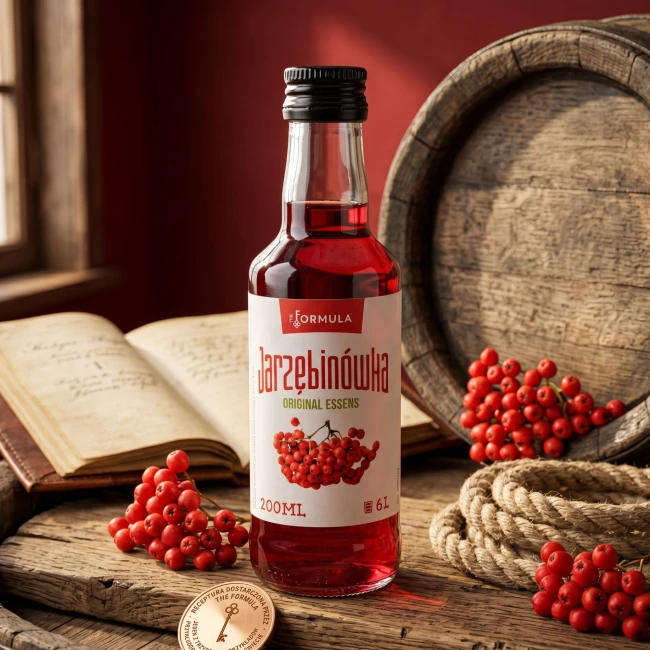 Domowa jarzębinówka z zaprawki w butelce 500 ml