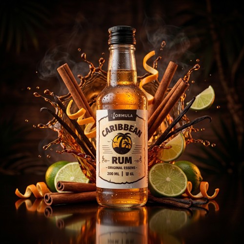 Domowy rum przygotowany z zaprawki do alkoholu