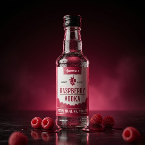 Butelka zaprawki 200 ml o smaku wódki malinowej