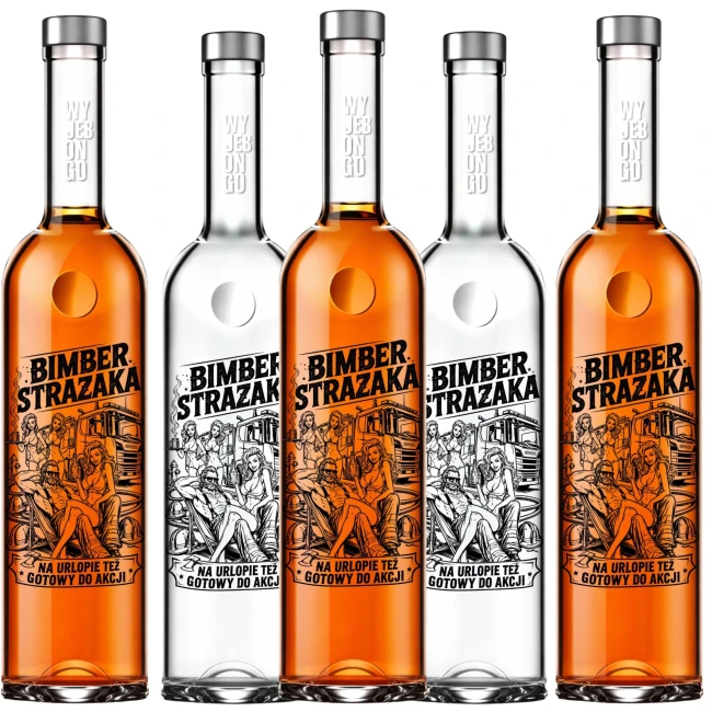 20x butelki szklane 500 ml FUTURA dla druhów OSP