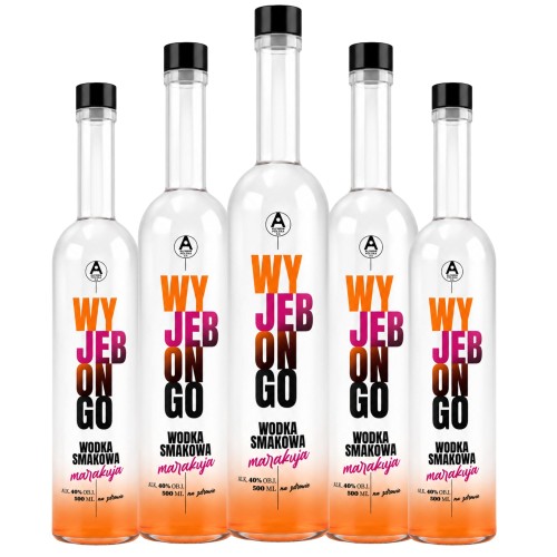 Designerskie butelki 500 ml FUTURA - opakowanie 5 sztuk