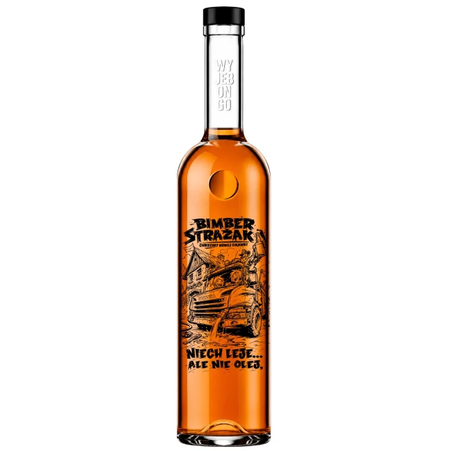 Butelka FUTURA 500 ml na nalewki z czarną zakrętką
