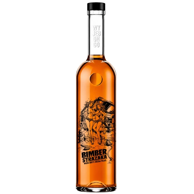 Butelka FUTURA GPI 500 ml na destylaty z czarną zakrętką
