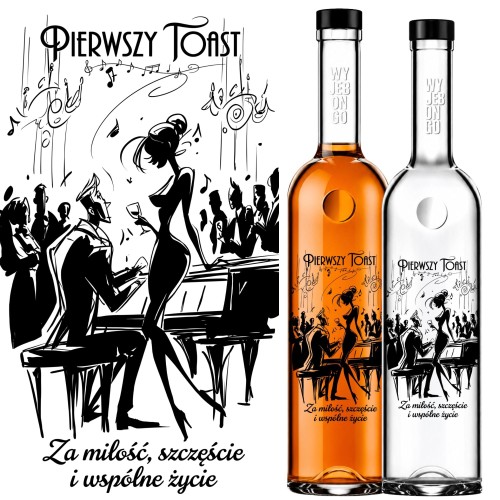 Butelki weselne FUTURA 500 ml – Pierwszy Toast