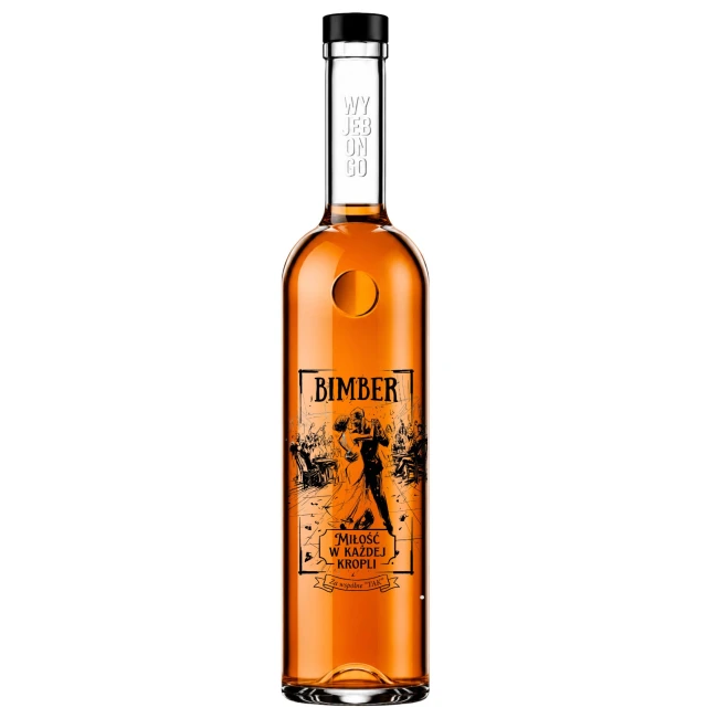 Szkło weselne 500 ml FUTURA GPI z czarną zakrętką