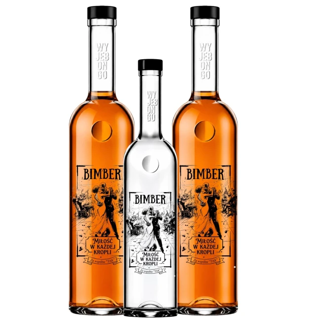 Pusta butelka szklana 500 ml FUTURA na nalewki i wódkę