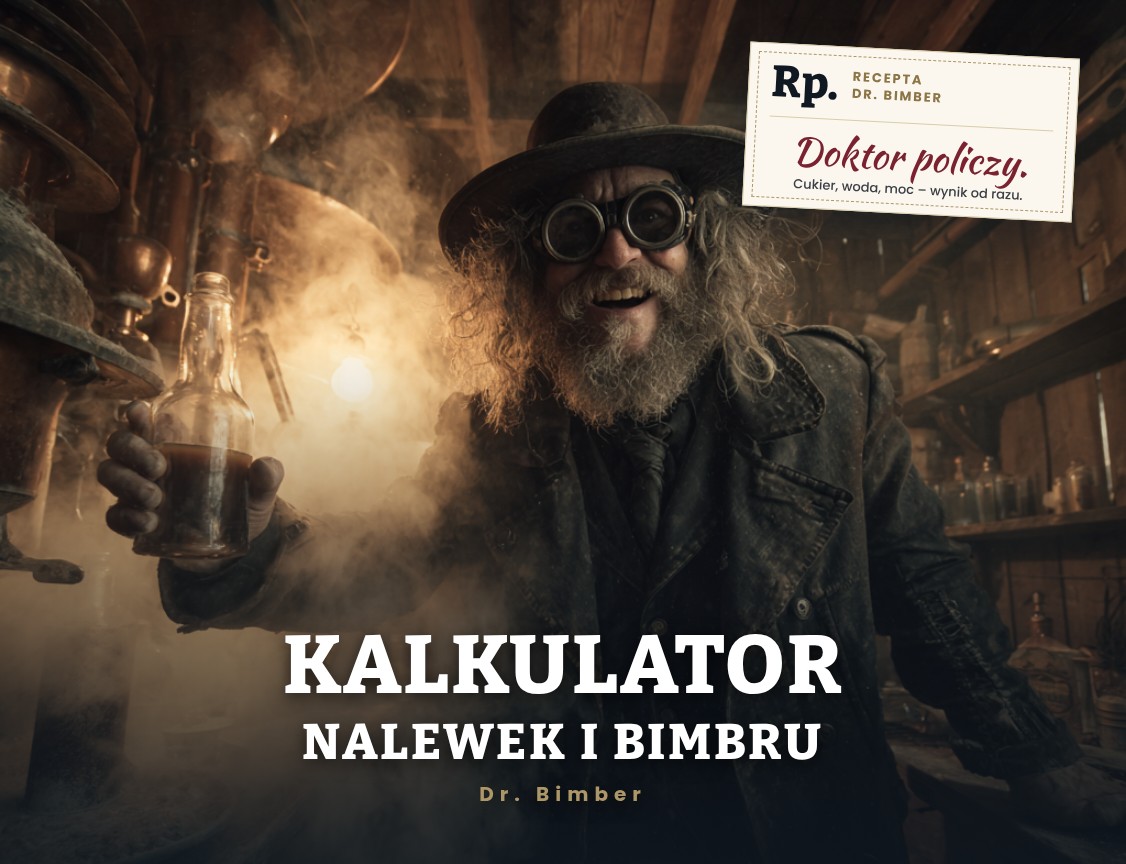 Kalkulator winiarski Dr. Bimber – proporcje cukru, wody i mocy