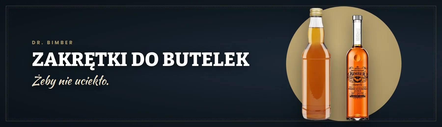Zakrętki do butelek – Dr. Bimber