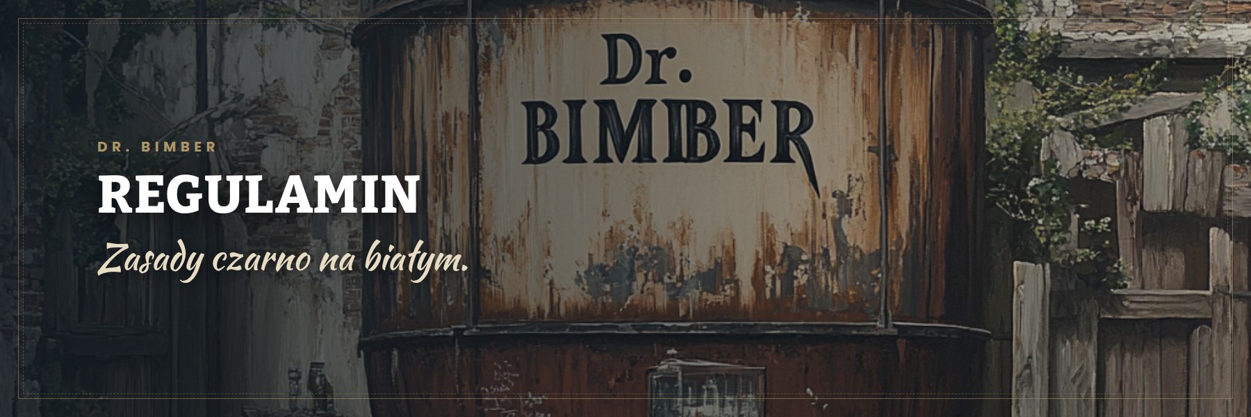 Regulamin sklepu Dr. Bimber