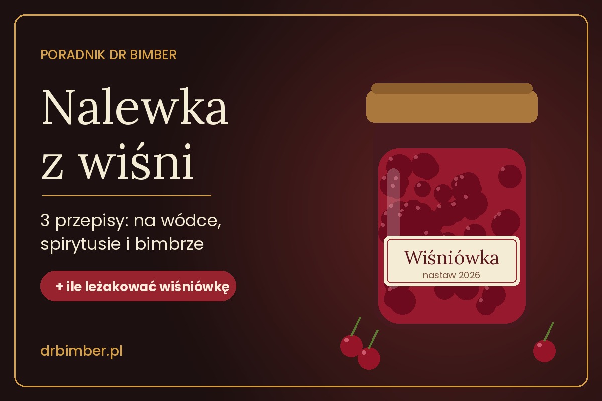 Nalewka z wiśni (wiśniówka): 3 przepisy na wódce, spirytusie i bimbrze + ile leżakować